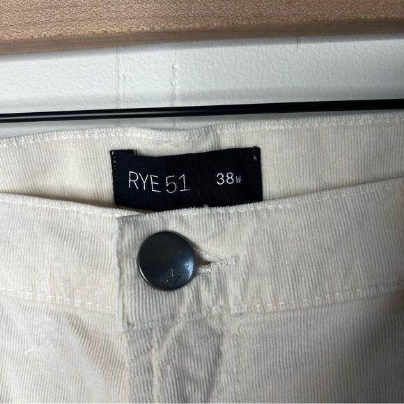Rye 51 Hamilton R51 Cord - Stretch Comfort Corduroy 5-Pocket - Ivory | size 38 - Picture 5 of 13